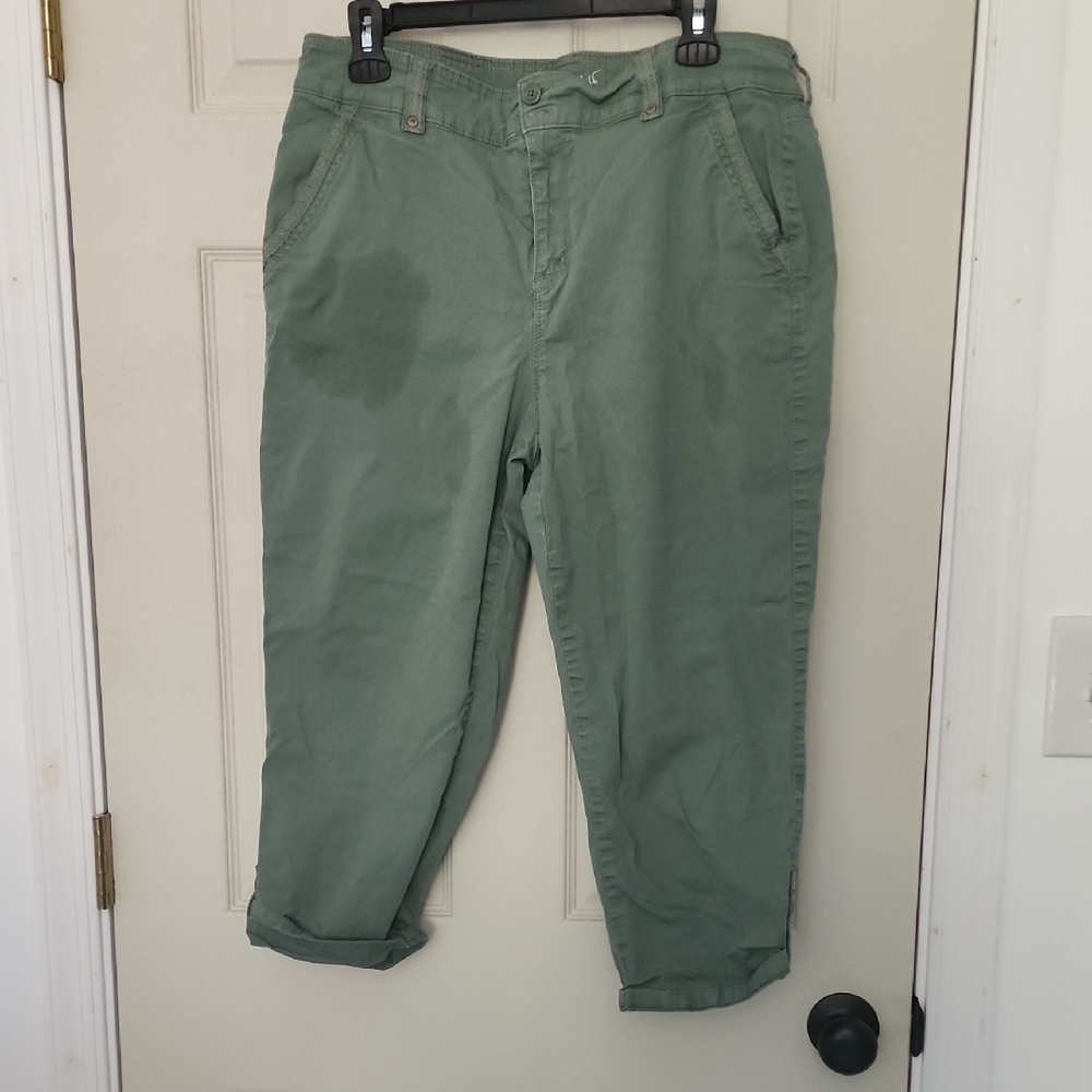 Gloria Vanderbilt Men's Olive Chinos